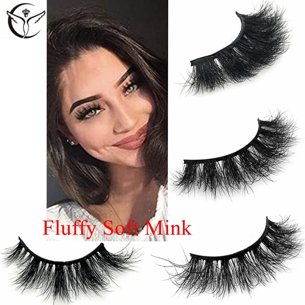 3D ресницы серо-коричневого цвета для волос объем натуральный длинный толстый