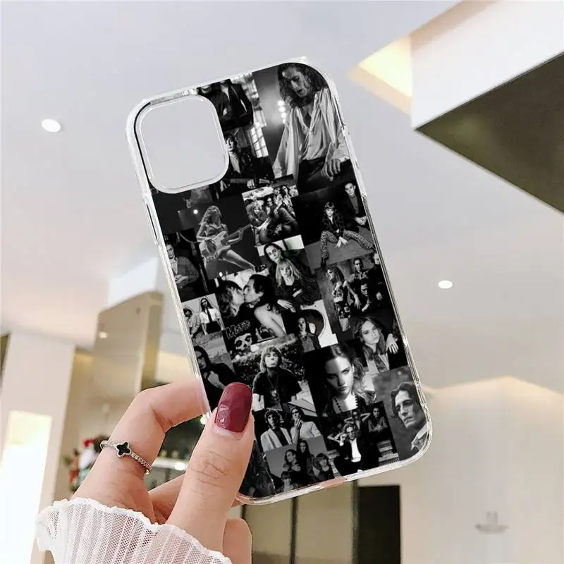 

Maneskin Damiano David Phone Case Transparent soft For iphone 5 5s 5c se 6 6s 7 8 11 12 plus mini x xs xr pro max