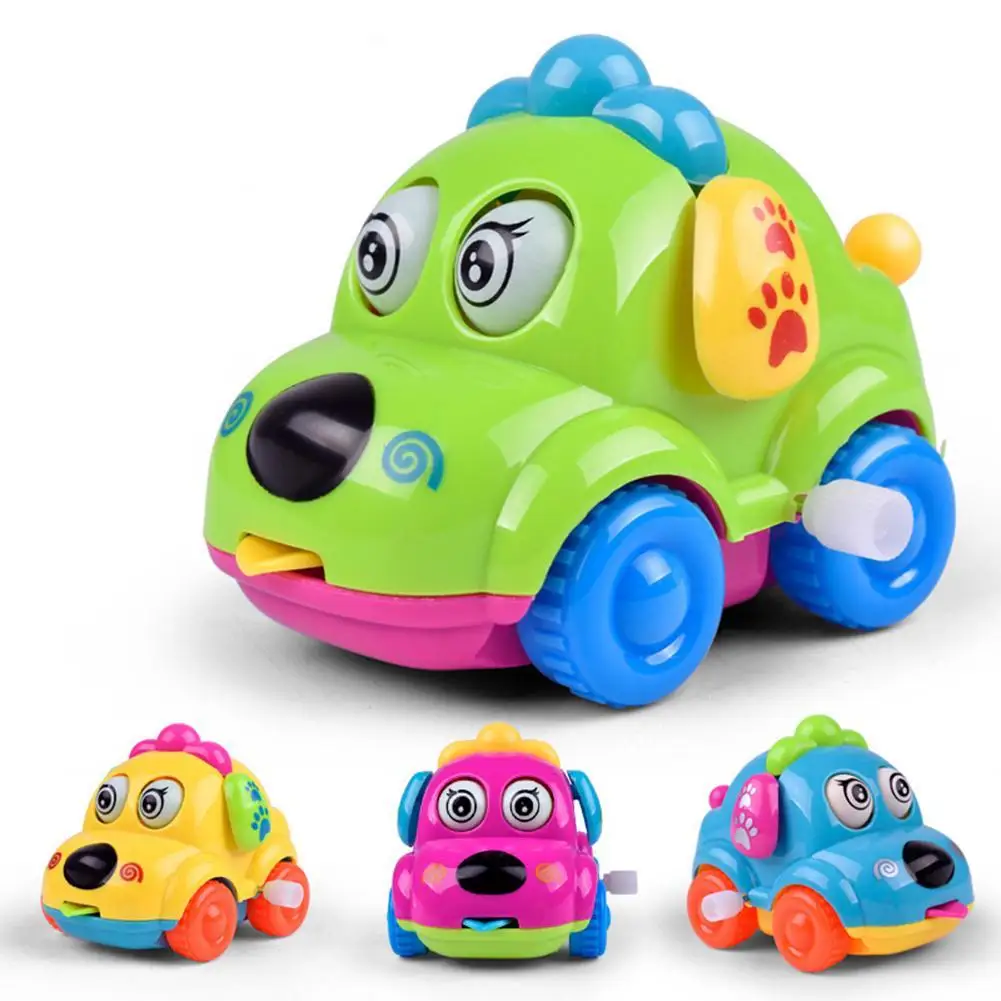

Kid Toy Car Cute Cartoon Running Car Wind Up Toy Clockwork Classic Baby Toddler Kids Toy Random Color