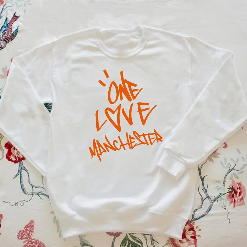 Толстовка унисекс One Love mancher толстовка без слез расплакающаяся Ариана Гранде