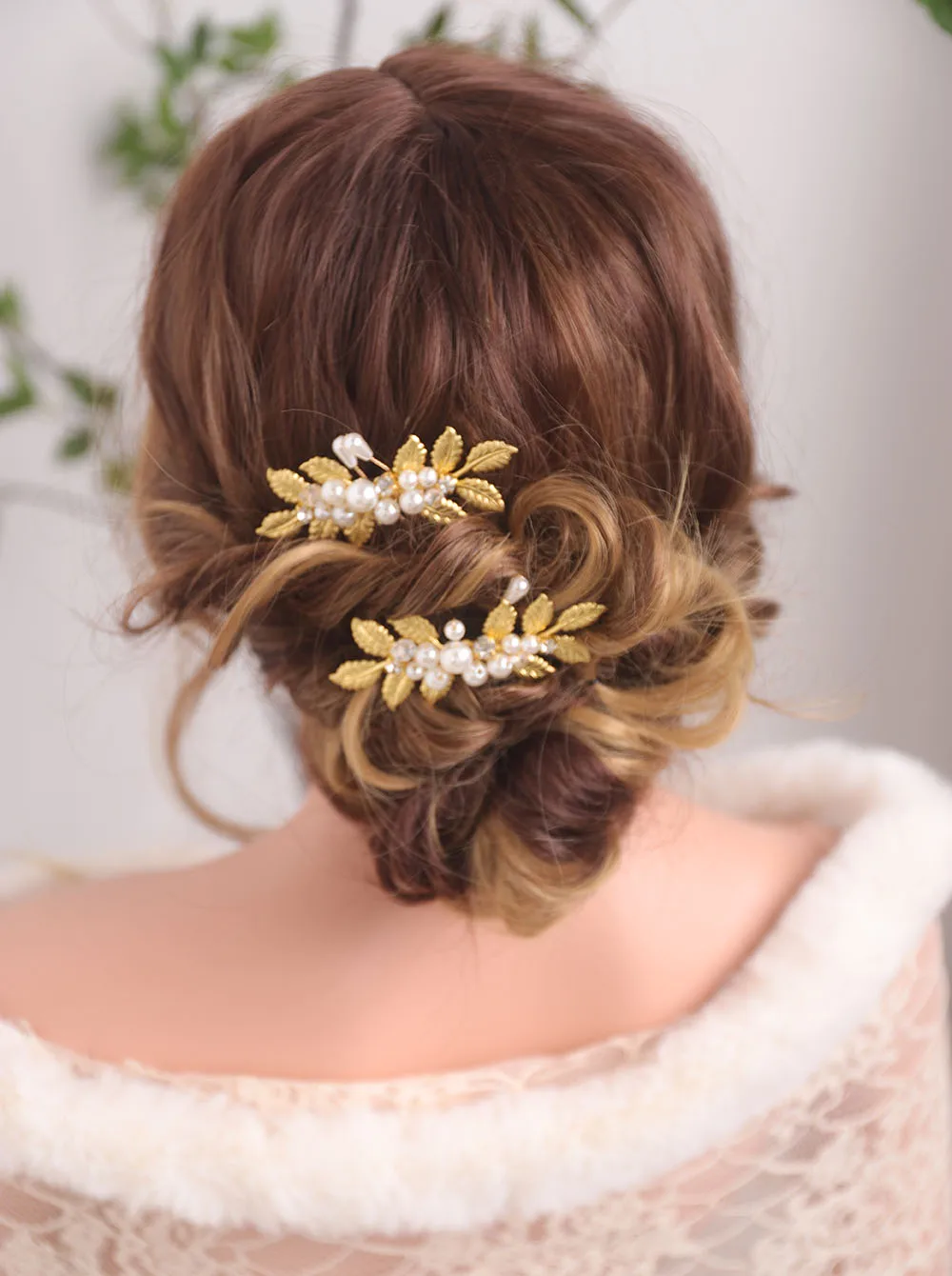 Свадебные аксессуары для волос Свадебная шляпа винтажная Золотая расческа