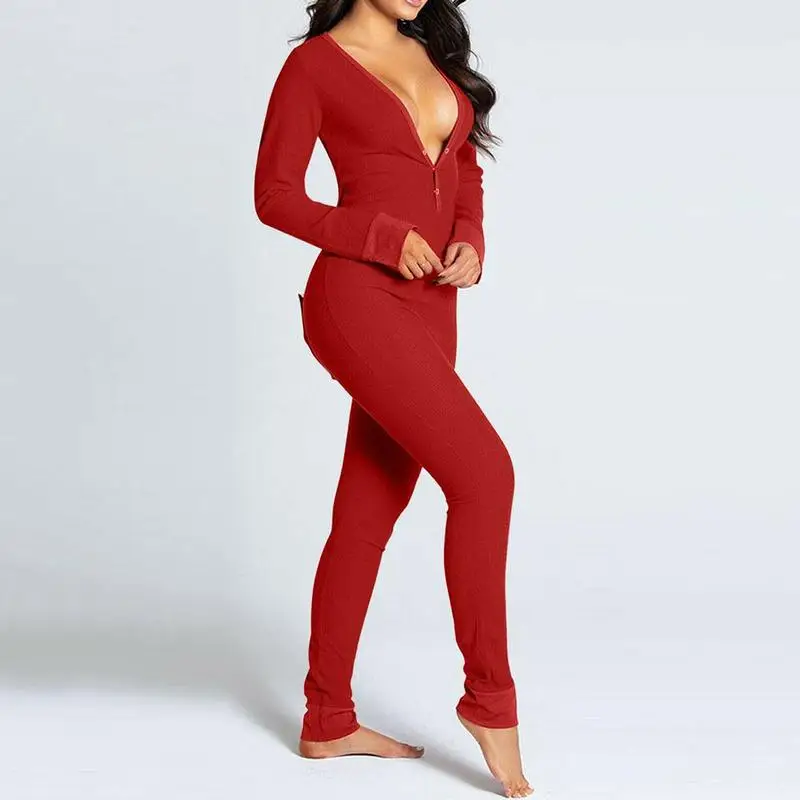 Пикантная Пижама женский комбинезон Женский Пижамный костюм открытый на