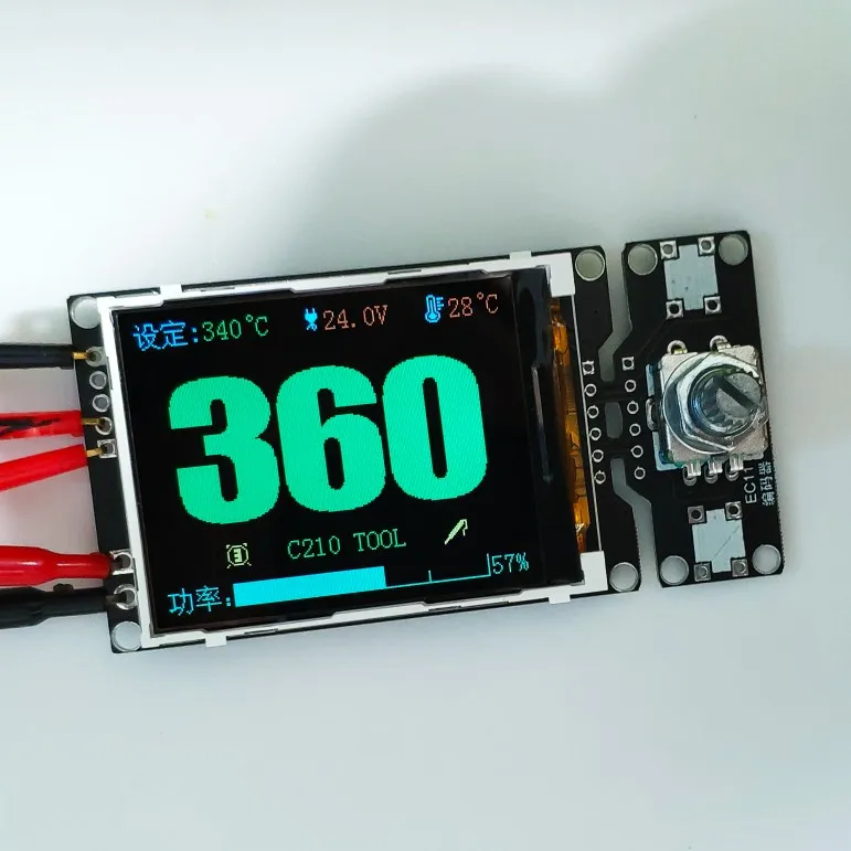 Placa de Controle Polegada Tela Colorida – Jbc245 210 936 Display Digital Faça Você Mesmo Grande Inteligente Temperatura Constante 2 T12