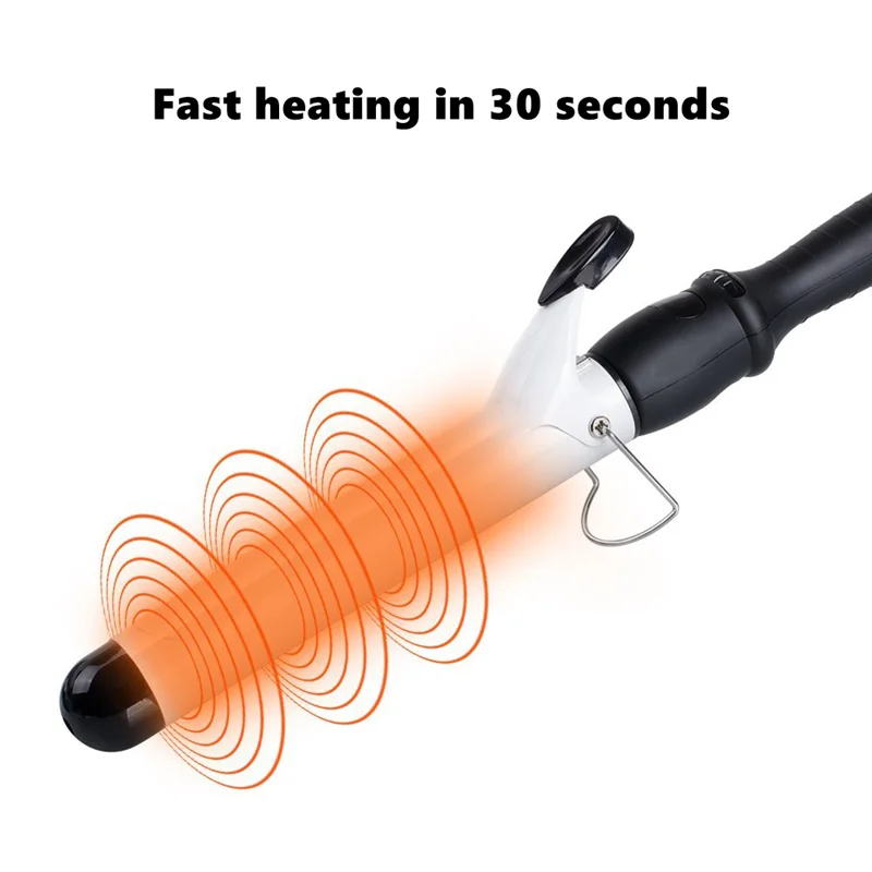 Профессиональный Керамика щипцы для завивки волос светодиодный цифровой