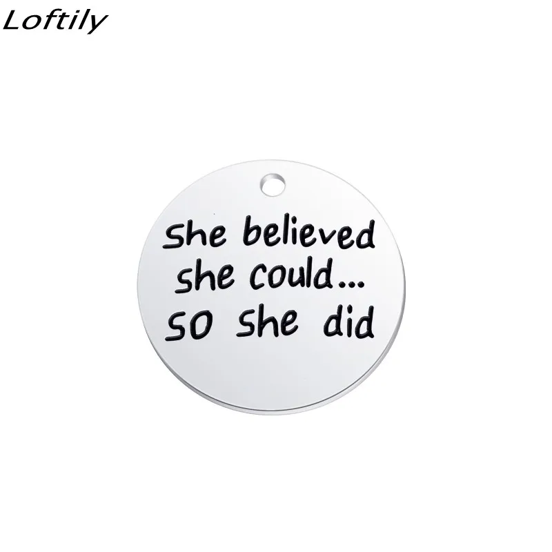 Колье с подвеской из нержавеющей стали для мужчин и женщин украшение круглой