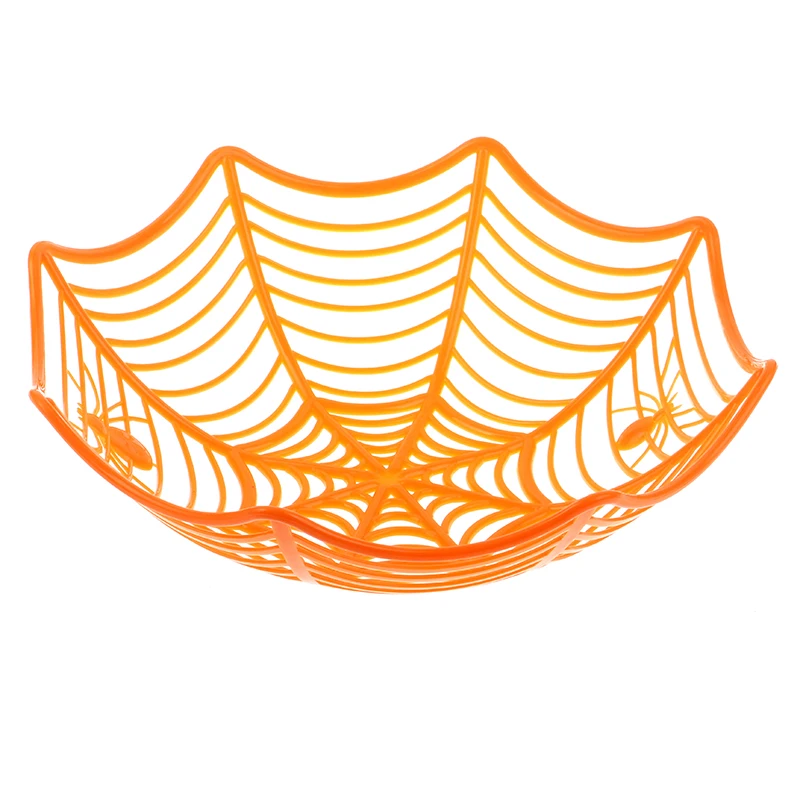 1 шт. Высокое качество Хэллоуин паутина конфеты Корзина Белый Черный Оранжевый