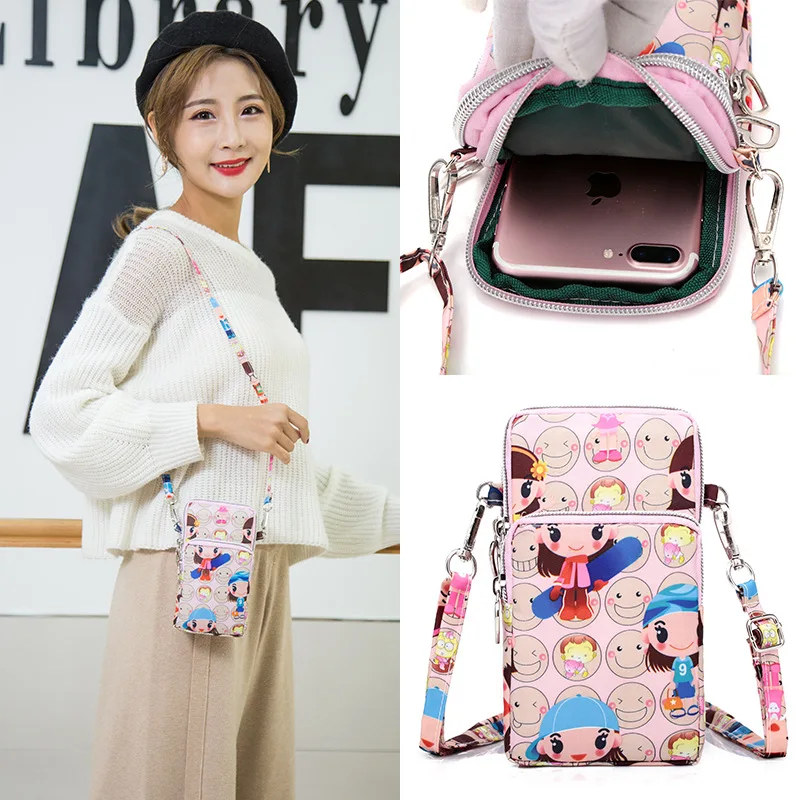 Мультяшная сумка для телефона iPhone 11 Pro Max 4 5 6 7 8 Plus X Xr XS чехол кошелек поясные сумки