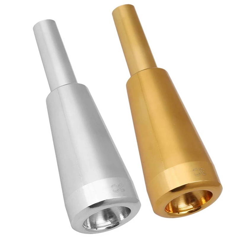 3C Trumpet Mouthpiece Gold Meg Metal for Yamaha or Bach Conn and King C | Спорт и развлечения
