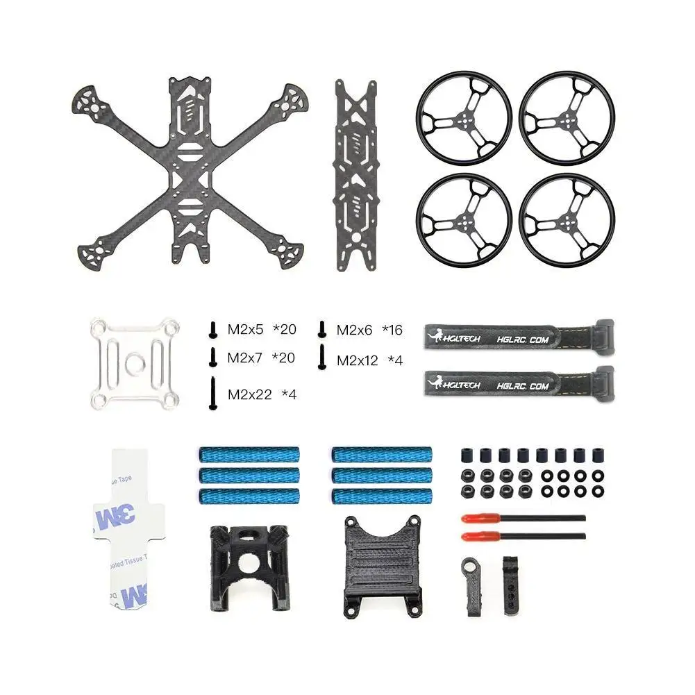 

HGLRC Sector150 150mm Wheelbase 3mm Arm 3 Inch Freestyle Frame Kit with 3 propeller guard for RC FPV Racing ducted Micro drone