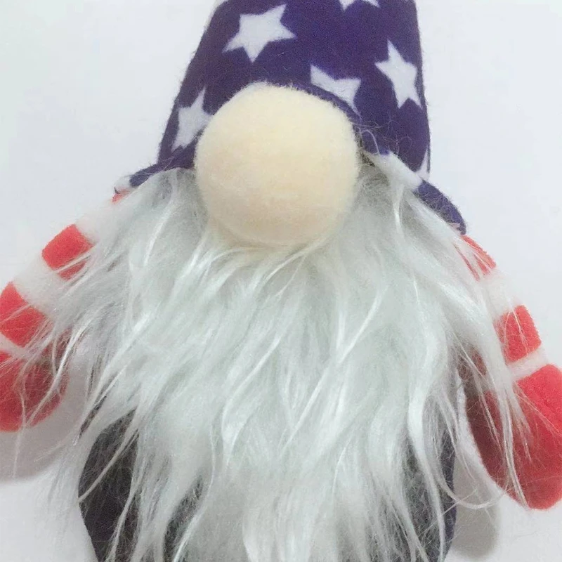 

Patriotic Gnome American President Election Decoration 4th of July Gift Star Nisse Tomte Handmade Scandinavian Ornaments H3CC
