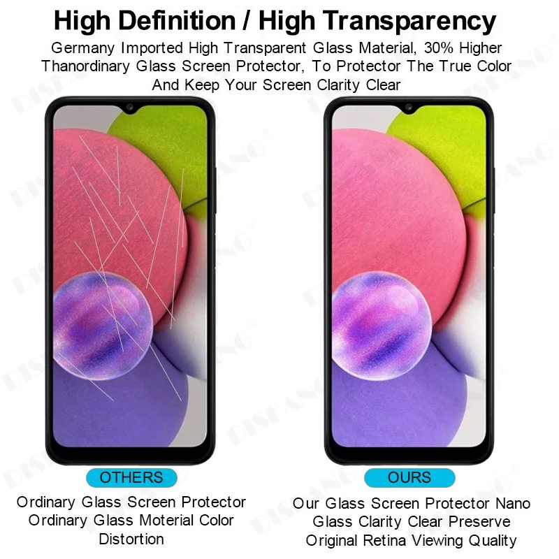 tempered glass for samsung galaxy a03s a13 a12 a32 a22 a02s a02 a20s 5g galaxya03s galaxya13 screen protector sklo guard armor free global shipping