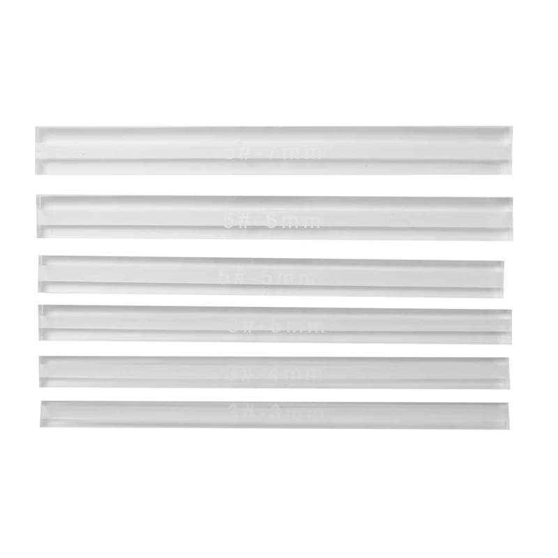 

DIY Leather Craft 3 5 Zipper Glue Leak Proof Acrylic Ruler Acrylic Template Sewing Accessories for Leather 6Pcs/Lot