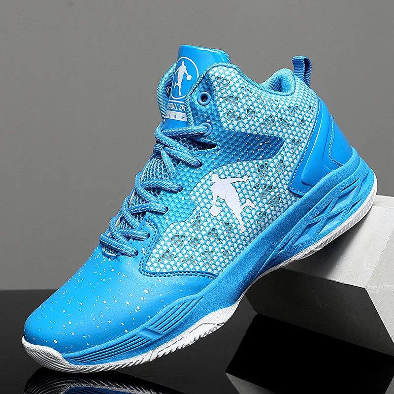 Сетчатые баскетбольные кроссовки для мужчин с высоким берцем буферические