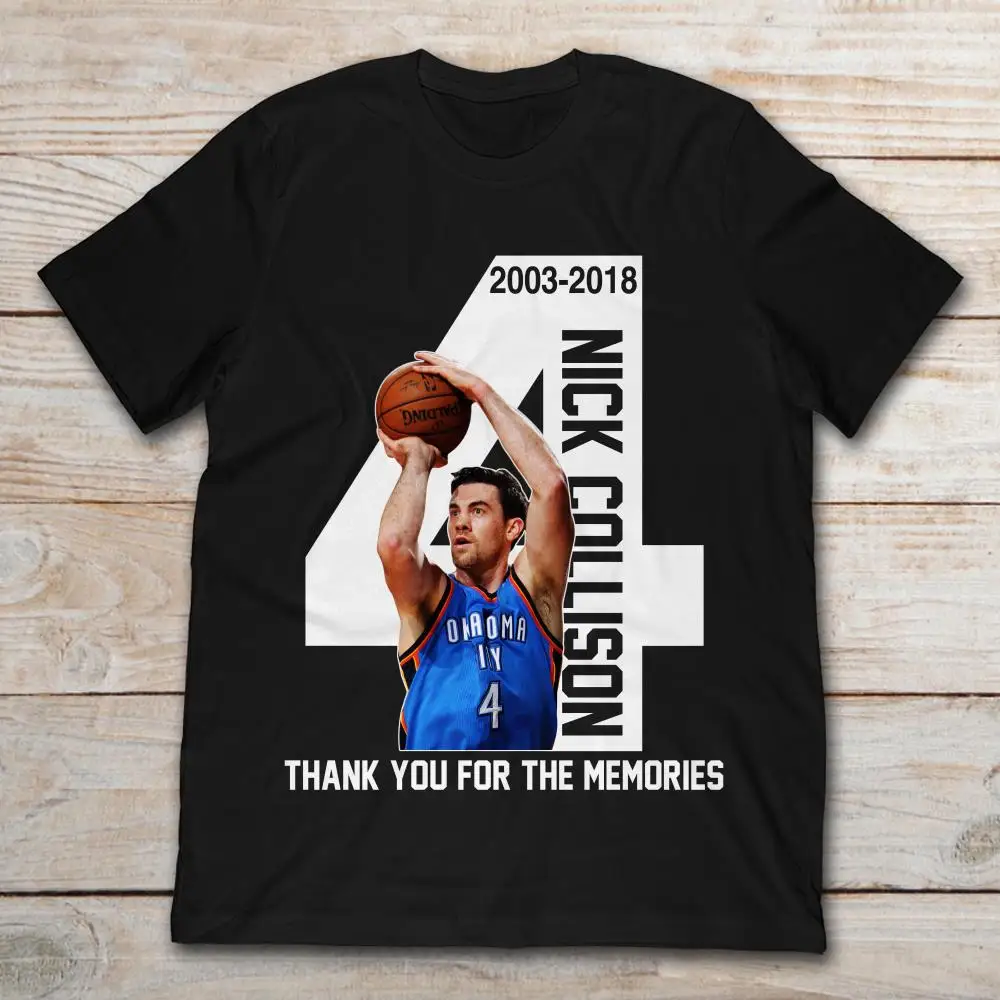 Футболка Nick Collison Thank You For The Memories 2003 2018|Мужские футболки| |