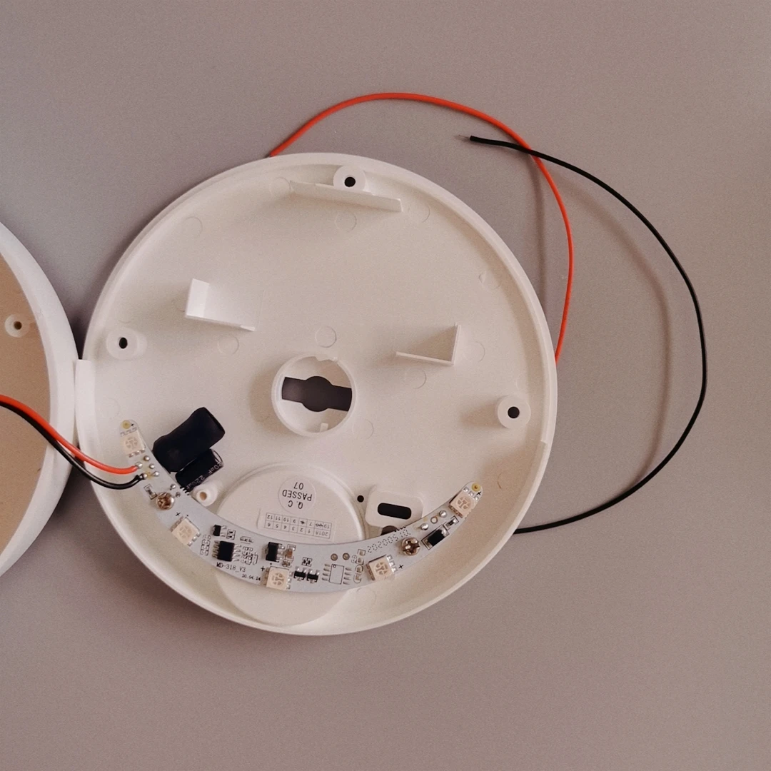 MD 318 красивый круглый проводная сирена Внутренний звук и светодиодный мигающая