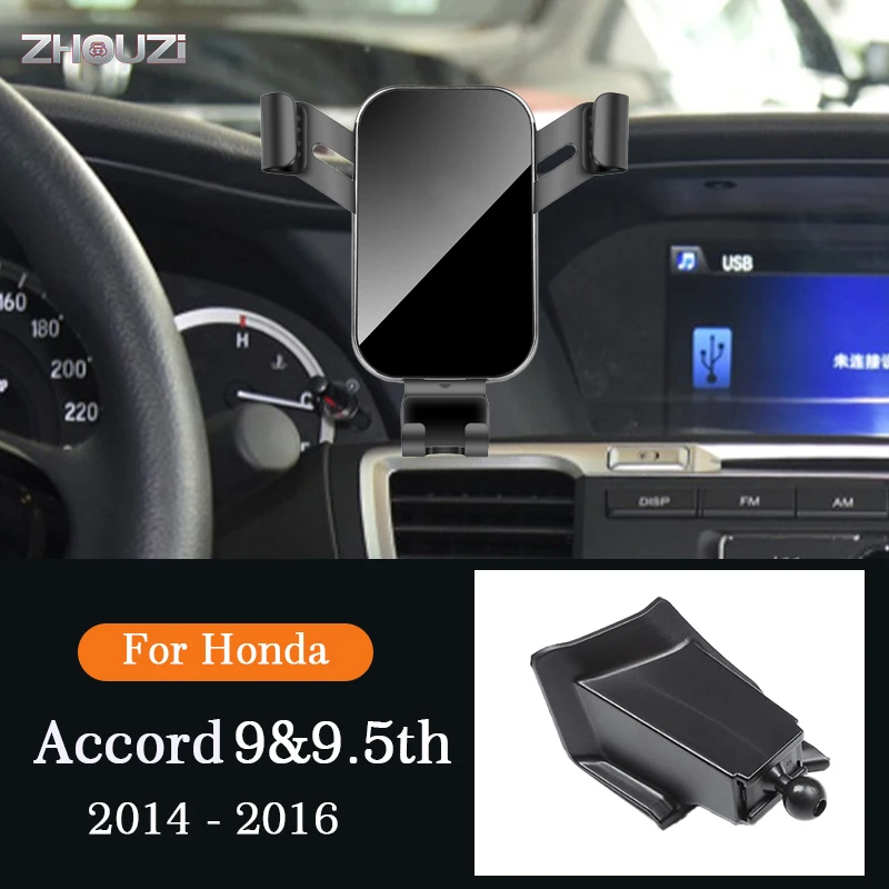 

Car Mobile Phone Holder Stand GPS Stand Navigation Gravity Bracket For Honda Accord 9 9.5th 2014-2016 Auto Accessories