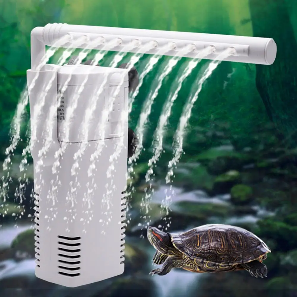

Mini Turtle Fish Tank Aquarium Submersible Water Oxygen Pump Internal Filter Tool Aquarium Filter Accessories