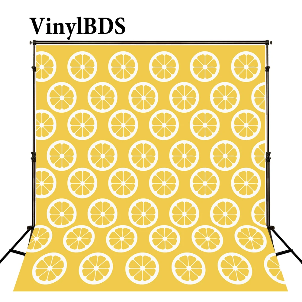 

VinylBDS Photo Background Yellow Wall Photography Backdrops Children Icy Lemon Background For Photos