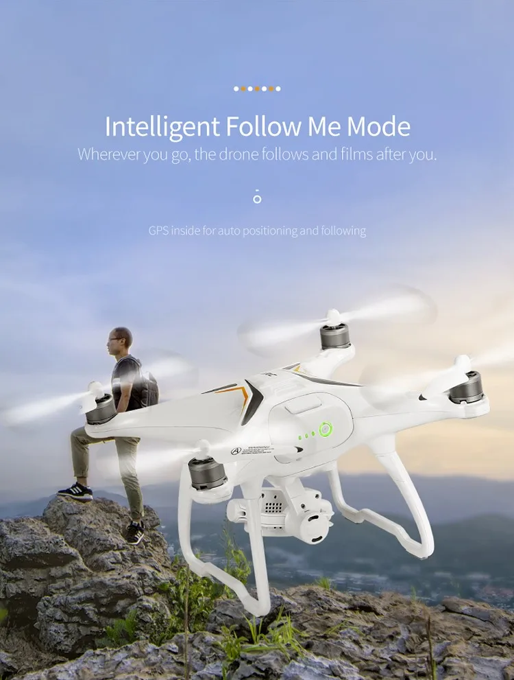 JJRC X6 Aircus Brushless GPS RC Drone with 1080P HD camera Two-axis Stabilization PTZ Gimbal WiFi FPV UAV Professional | Игрушки и хобби