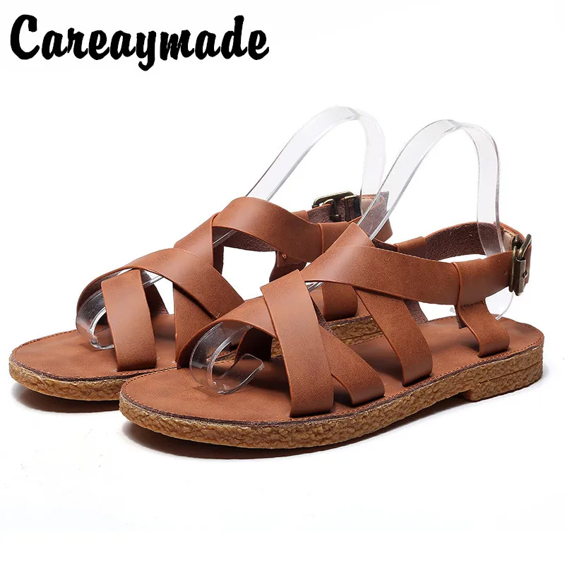 Новинка плетеные туфли Careaymade из натуральной воловьей кожи ручной работы в стиле