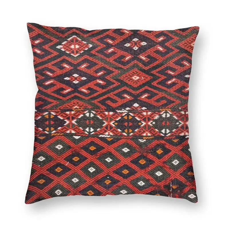 

Turkoman Kilim Navajo Aztec Textile Pillow Case Home Decor Old Turkish Bohemian Ethnic Art Cushion Cover For Living Room