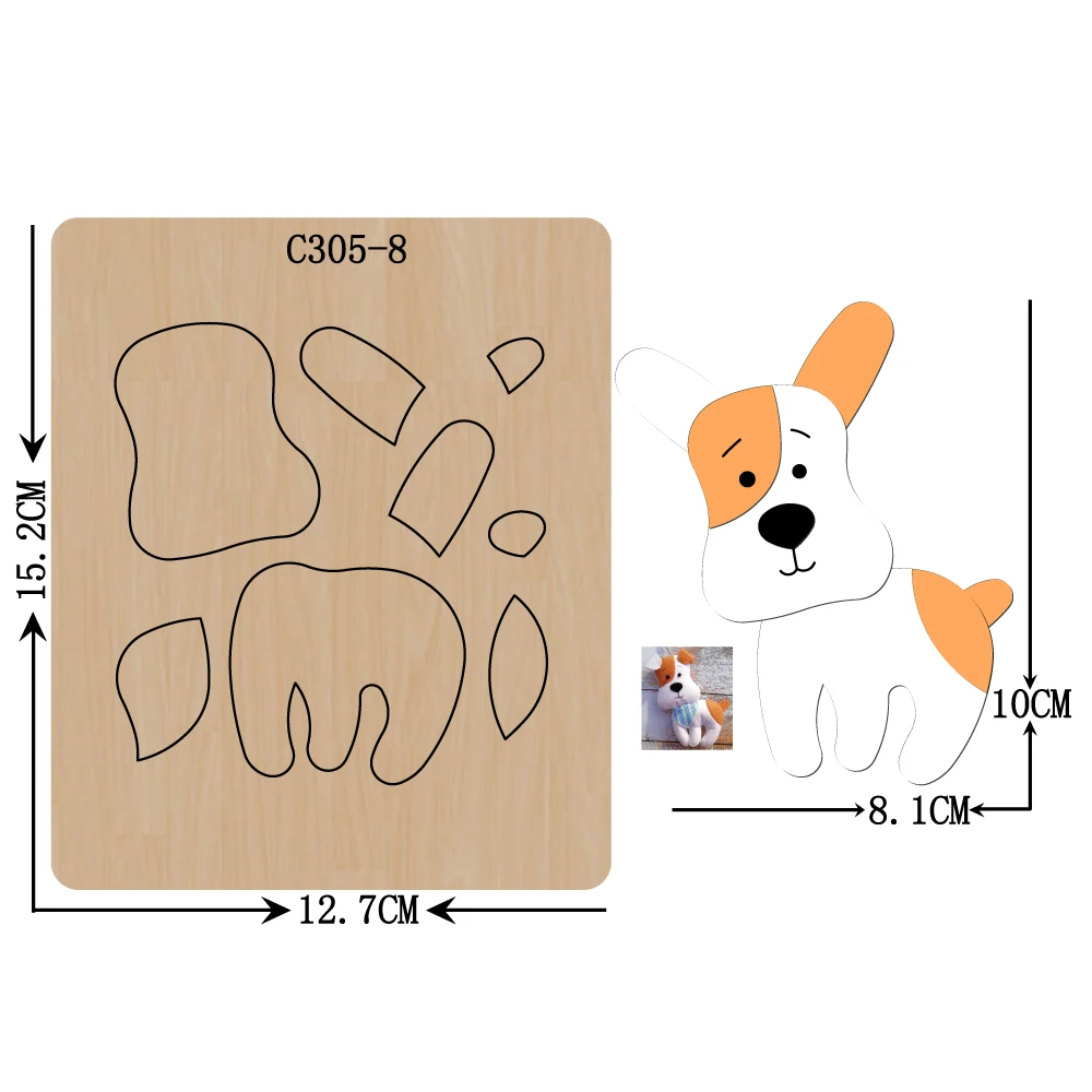 Новые деревянные штамповки для скрапбукинга C 305 8 резки совместимые с