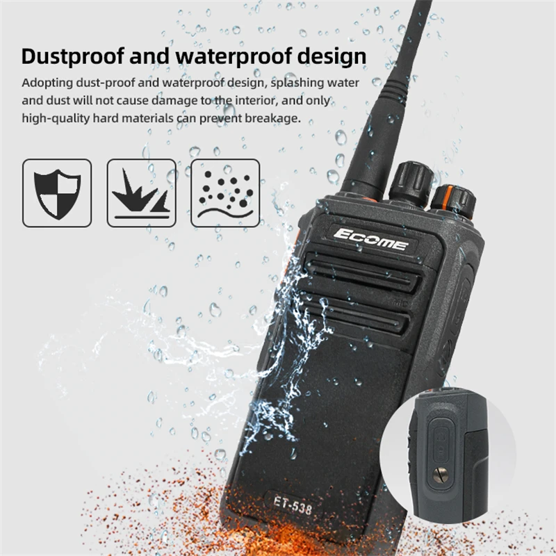 5km Long Range Walkie Talkie For Outdoor IP68 Uhf Vhf Waterproof Military Grade Two Way Radio For Construction enlarge