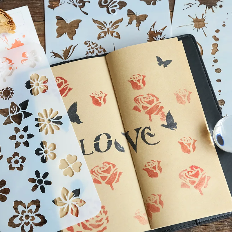 1 шт. трафарет для пальцев карамельного цвета губка трафареты раскрашивания