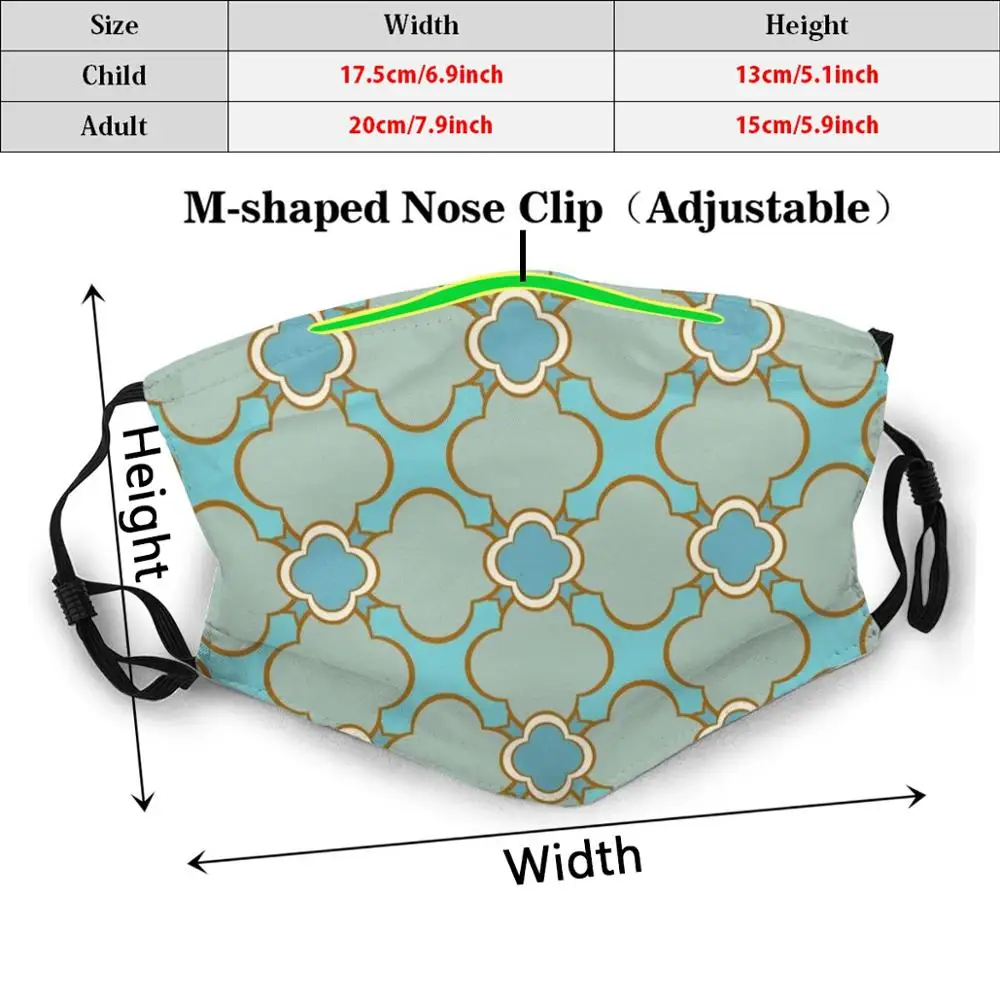 Дэвид розы конструкций-Maroc (спа-синий) Забавный принт многоразовые Pm2.868 фильтр