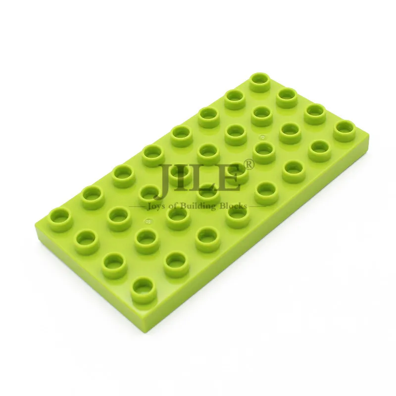fruit green Большие строительные блоки, кирпичи, базовая пластина 4x8 4672, сделай сам, креативные крупные частицы, аксессуары, наука и техника, детские игрушки - Цвет: fruit green