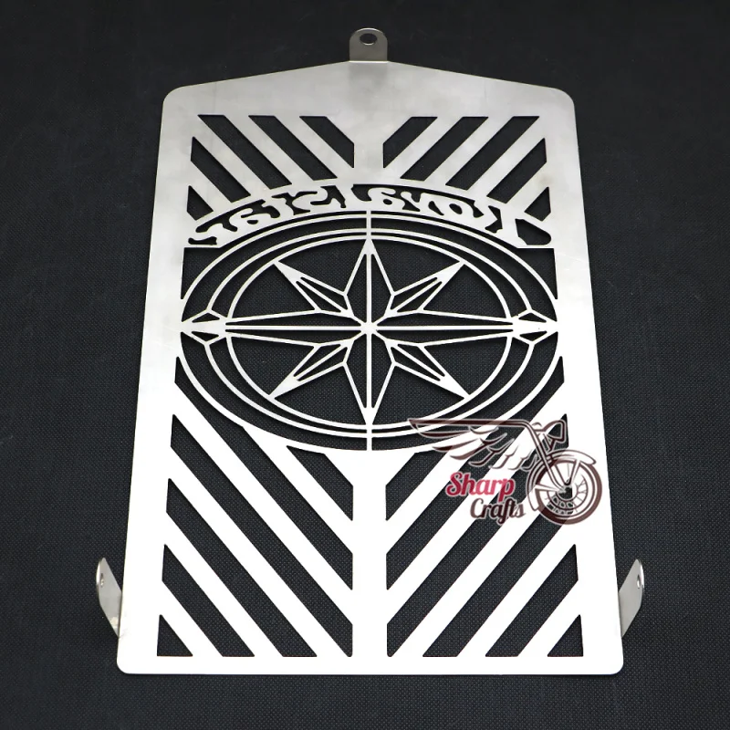 Аксессуары для мотоциклов хромированный череп пламя радиатор решетка Защитная