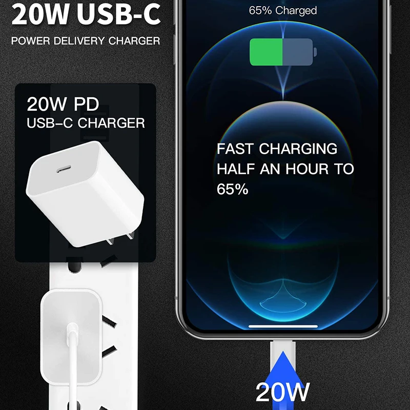 20 Вт Быстрая зарядка для мобильных телефонов США/Великобритании/ЕС/США/AU