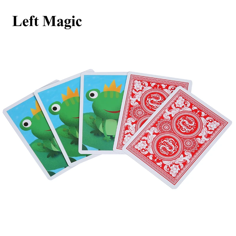 

Frog To Prince Cards Magic Tricks Close Up Street Stage Magic Props Illusion Accessories Gimmick Mentalism Comedy