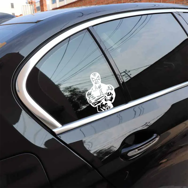 

YJZT 12.8M*17.2CM Wrestler Fashion Car-Styling Vinyl Stickers Decals Black/Silver C31-0126