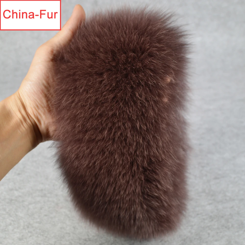 Модный женский шарф из натурального Лисьего меха 2020 теплый мягкий вязаный