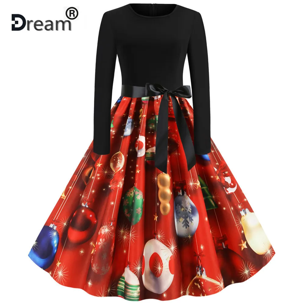 Женское платье с длинным рукавом junxi WAN черно-белое Повседневное круглым вырезом