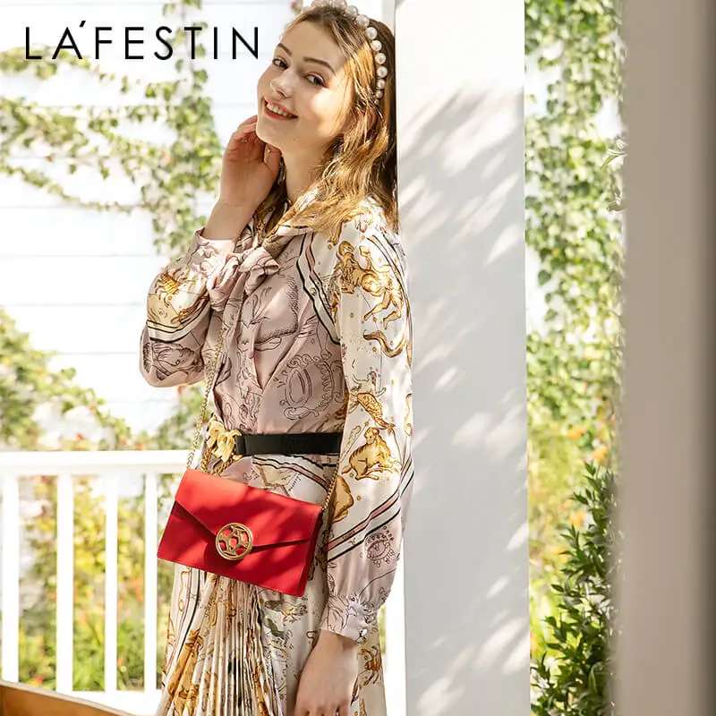 LA FESTIN 2020 новые женские сумки модные с цепочкой простые через плечо Маленькая
