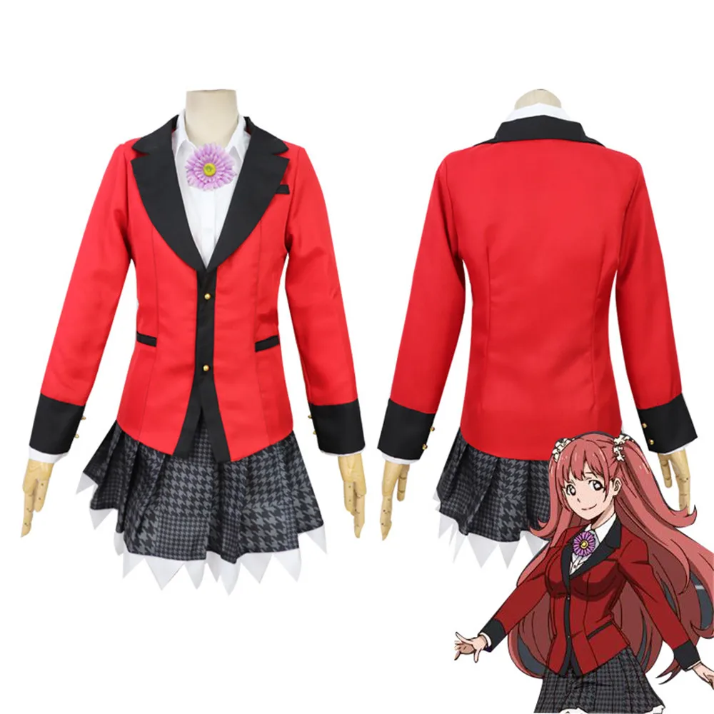 Хэллоуин хит продаж азартная бездна Kakegurui змея съесть мечту костюм униформа для