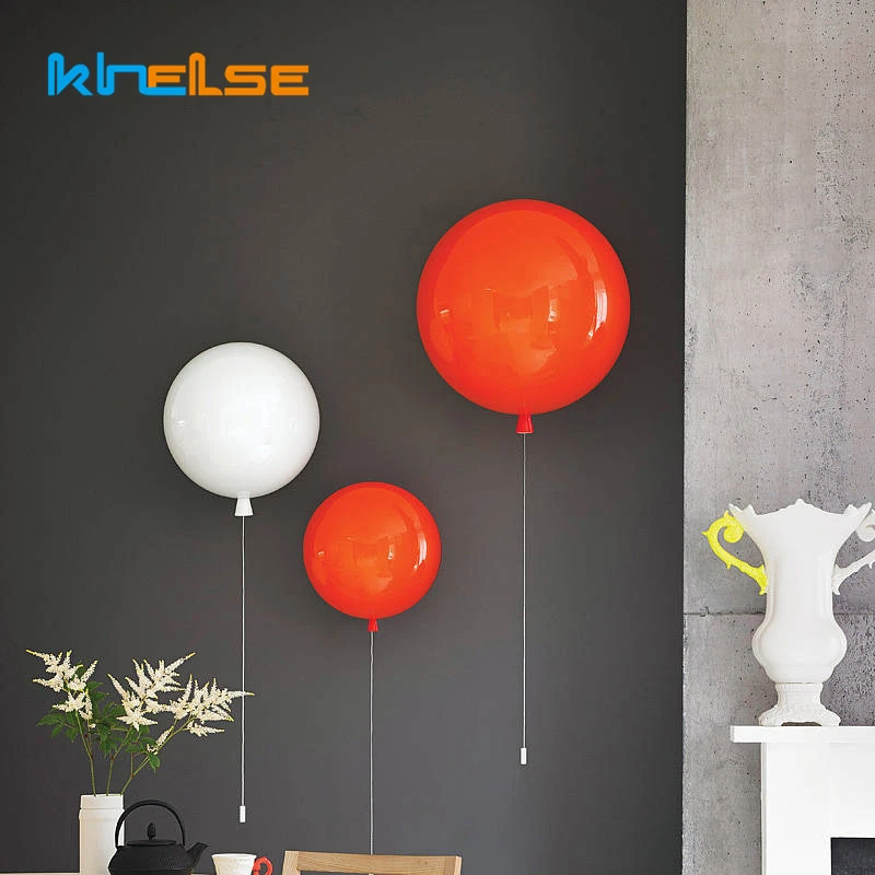 Современные красочные светодиодные Настенные светильники с воздушными шарами