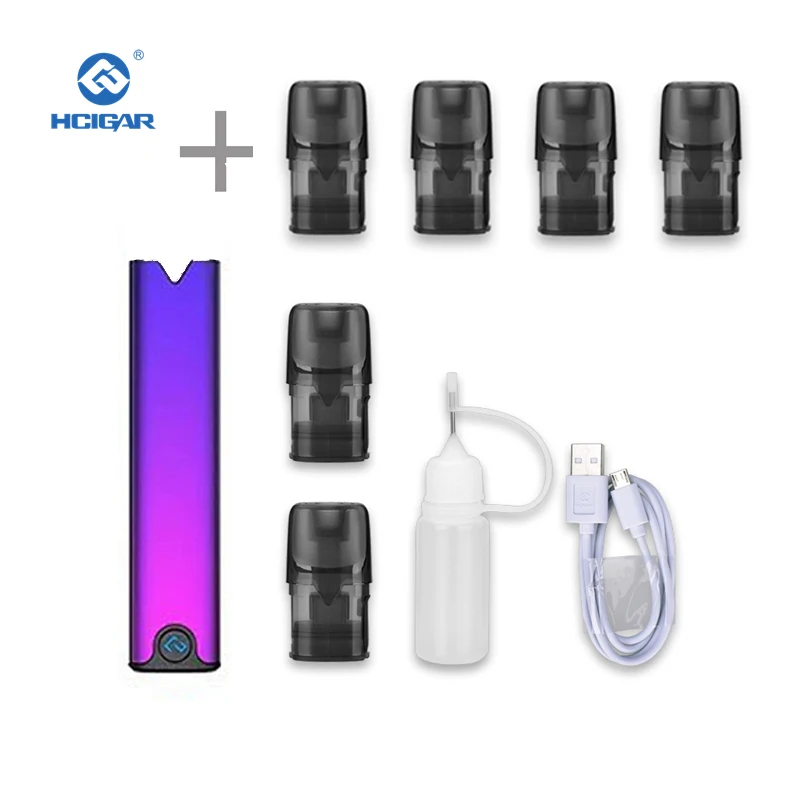 HCIGAR AKSO OS Pod Комплект 1,4 мл многоразового бака мини pod vape ручка MTL стартовый комплект Электронная сигарета с воздушным приводом pod система - Цвет: Kit and 4 pods