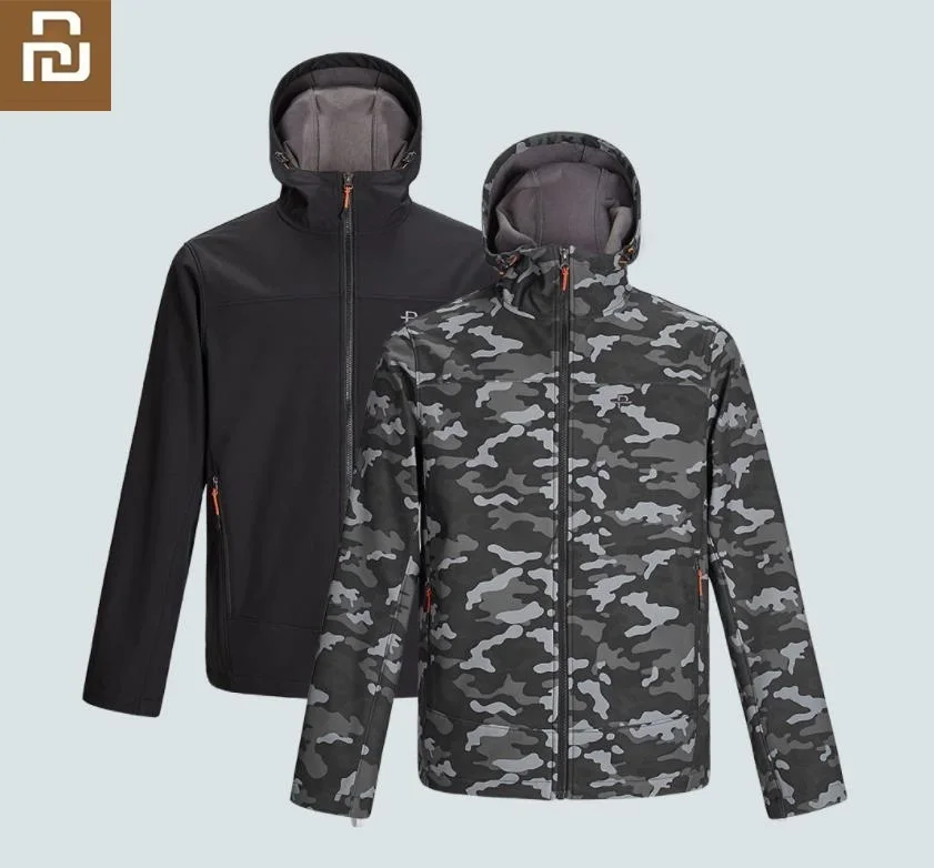Мужская ветрозащитная Водонепроницаемая Флисовая теплая мягкая оболочка Youpin
