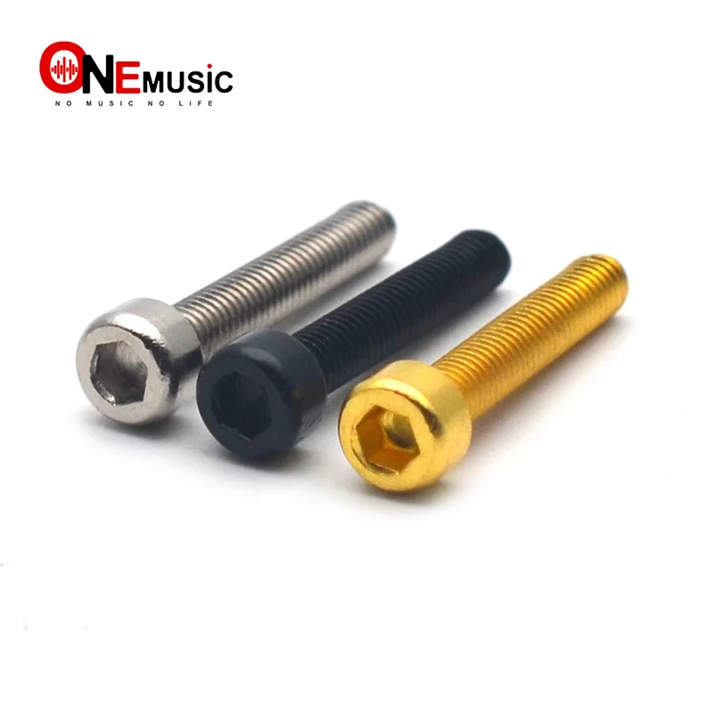 100pcs elektrische gitarre humbucker pickup polepiece pol hexagon schrauben gitarre pickup magnet schraube stangen 18mm länge 3mm durchmesser fre