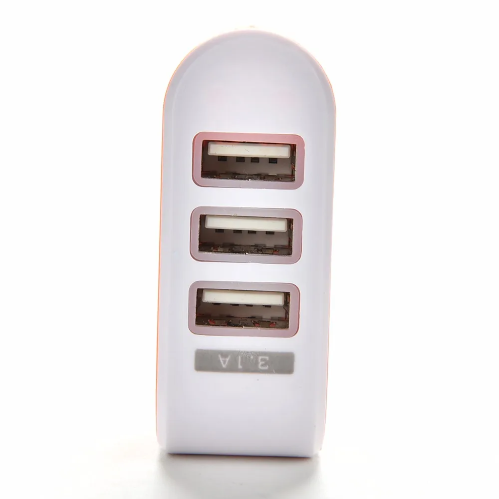 Универсальное 3 порта USB зарядное устройство для путешествий настенное адаптер