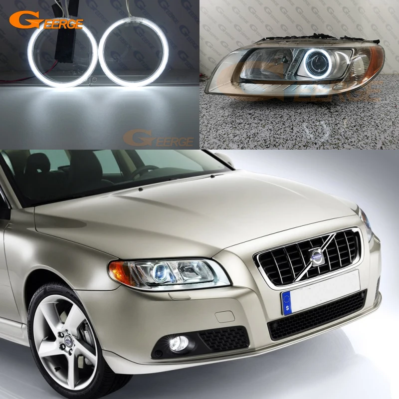 Для Volvo V70 III 2007 2008 2009 2010 2011 2012 2013 2014 2015 2016 ксеноновая фара отличная CCFL ангельские