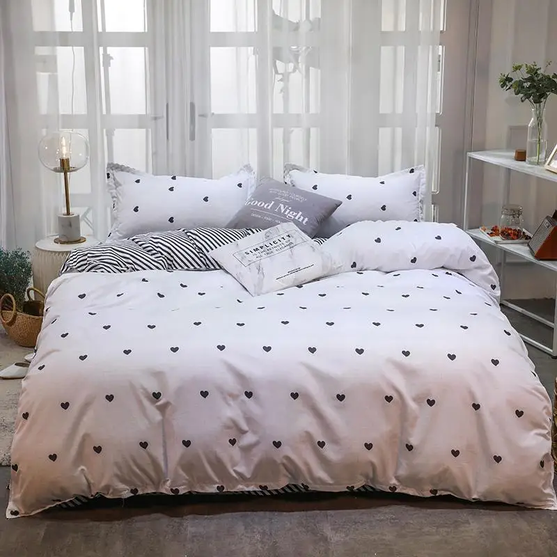 

Cotton Aloe Four-Piece Three-Piece Household Bedding Bed Linen Quilt Cover Pillowcase Plus Size Plus Size Single Bed Double Bed