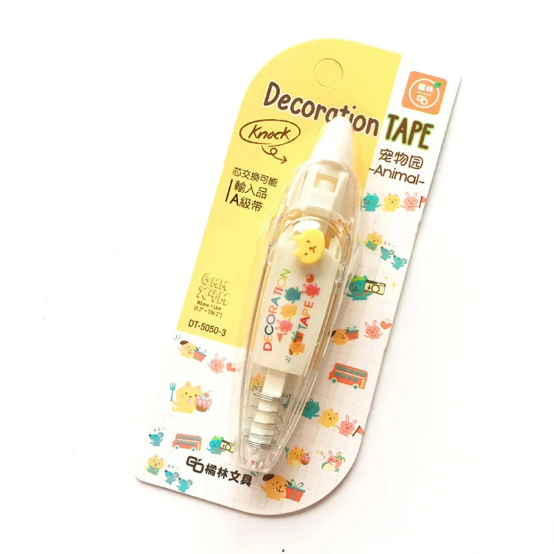 

1PC Press Type Stickers Decorative Correction Tape DIY Scrapbooking Journal Diary Stationery School Accessories