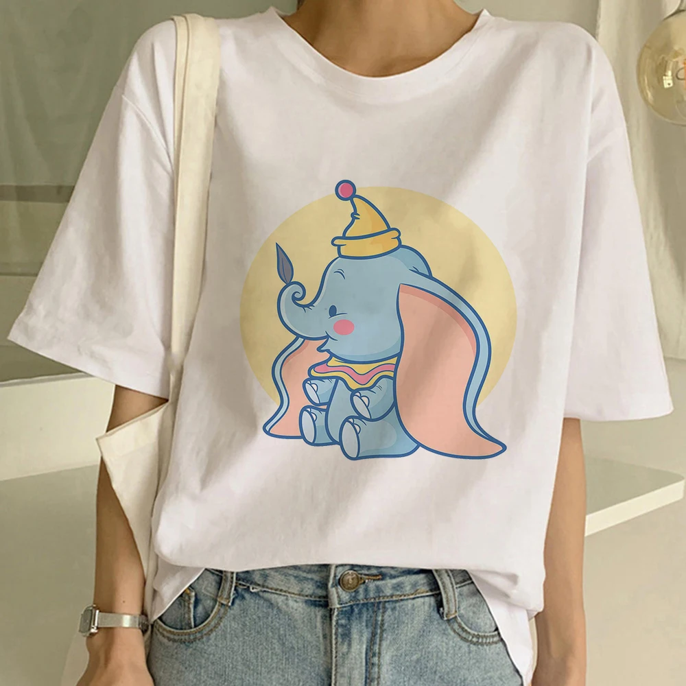 

Harajuku Aesthetic Top Unisex T Shirt Dropship Disney Dumbo Elephant Graphic Print T-shirt Tee Women New Summer Fashion Tshirt