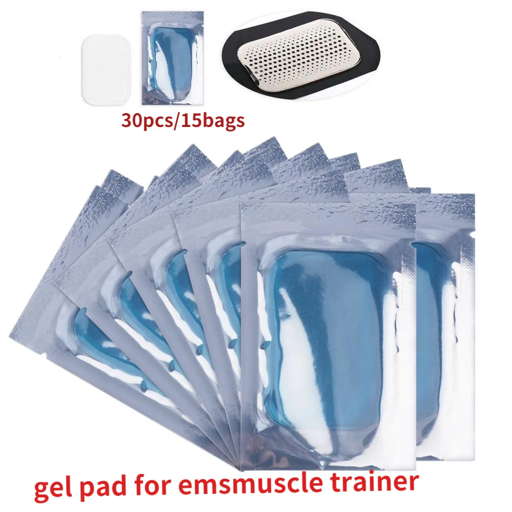

30pcs Gel Pads for Abdominal Hydrogel Hip Abdomen Muscle Stimulator Ems Trainer Abdominal Stickers ABS Trainer Massage Patch