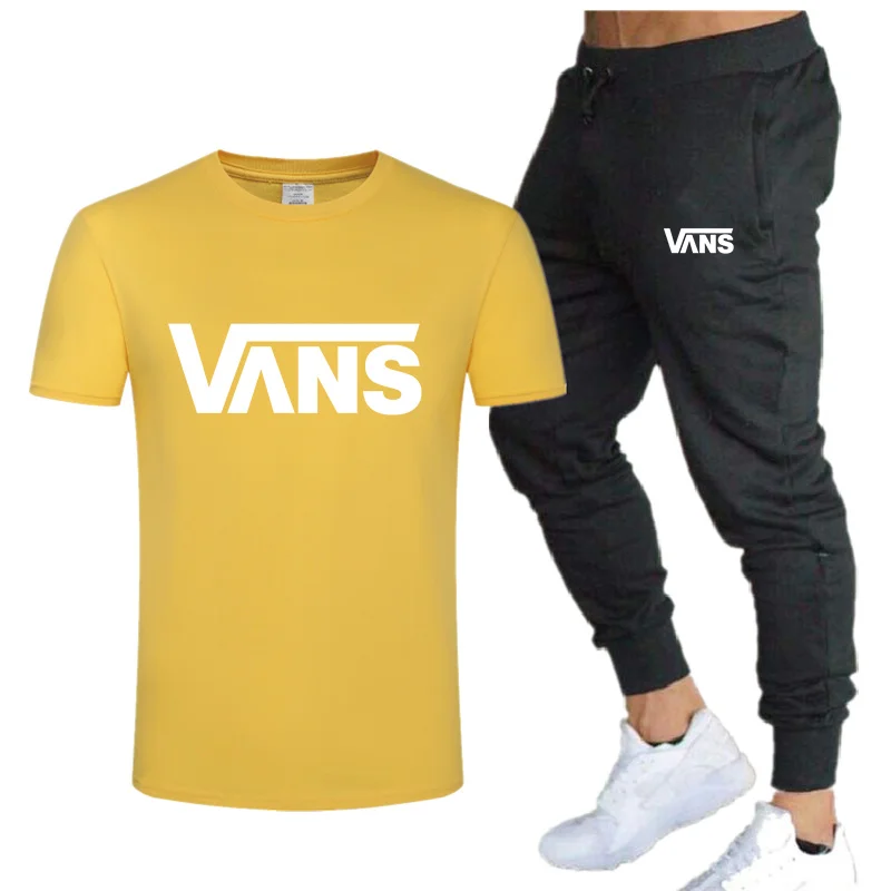 

Summer Fashion Men's t-shirts Pants Tracksuit man brand Track Clothing Casual Men's Sets