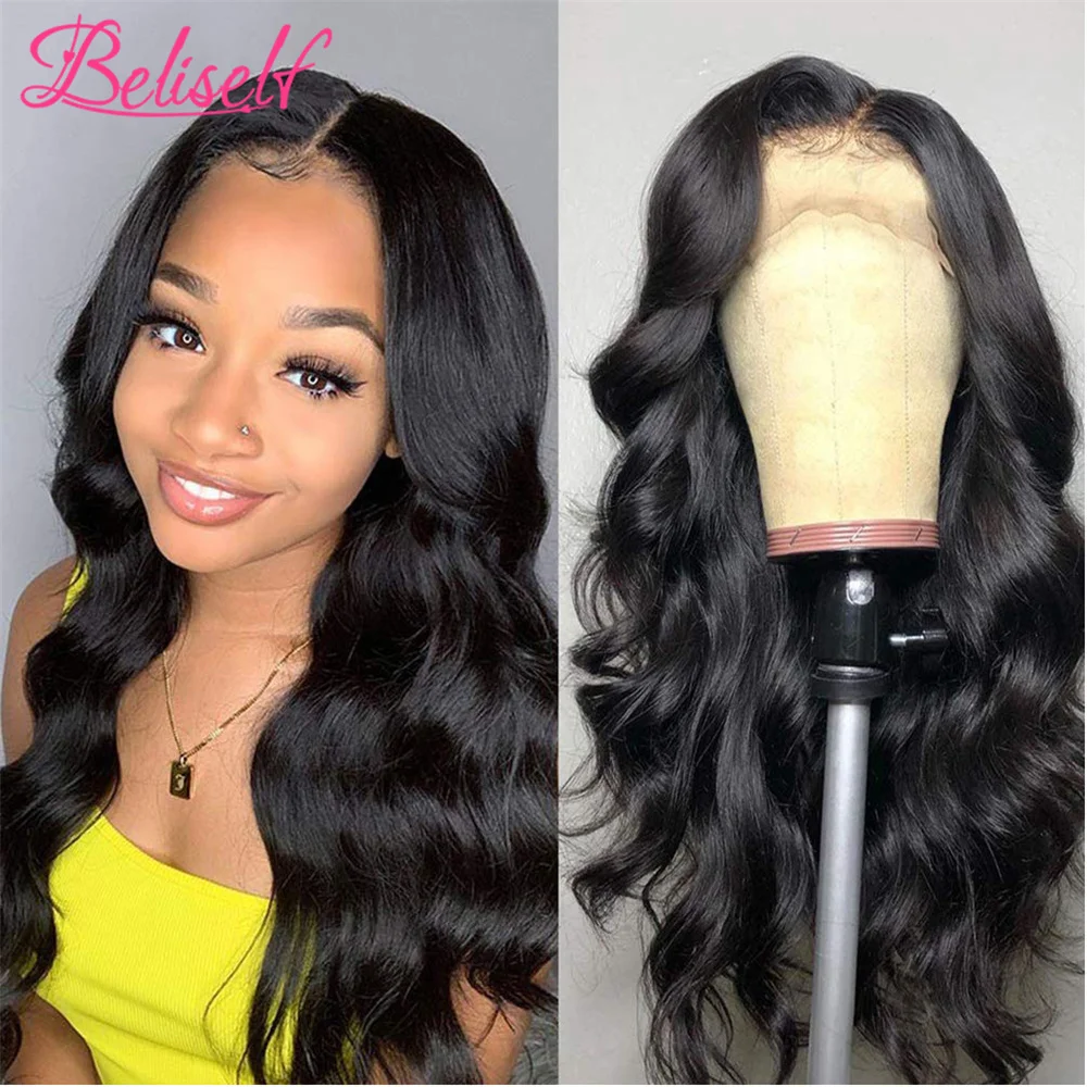 

13X4 Body Wave Lace Front Wig 30 Inch Human Hair Wigs With Baby Hair For Women 4×4 Lace Closure Wig Beliself